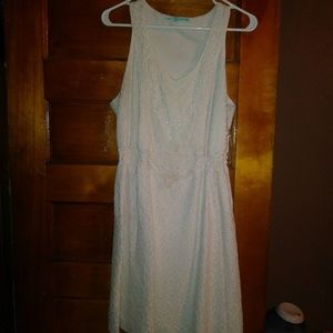 Maurices xl lace cream colored dress